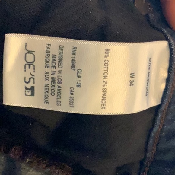 Joe's Jeans. Brixton Straight Slim Fit Jeans in Elliot. 34 W x 34 L. - Picture 3 of 3